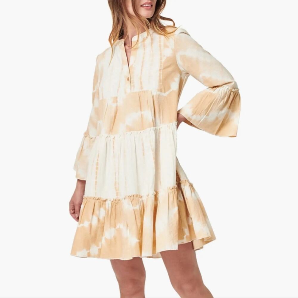 Faherty Maple Sugar Vida Tie Dye Trapeze Dress S